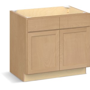 RELIABILT Parkstone II Sink Base, Wheat Stained, 36" W, 2 Doors, Fully Assembled, ADA - 641121 | Lowe's Pro Supply